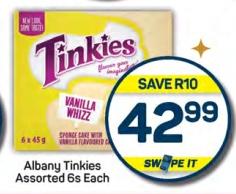 Albany Tinkies Assorted Each 6x45g