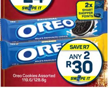 Any 2 Oreo Cookies Assorted 119.6/128g