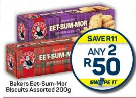 Bakers Eet-Sum-Mor Biscuits Assorted 200g Any 2