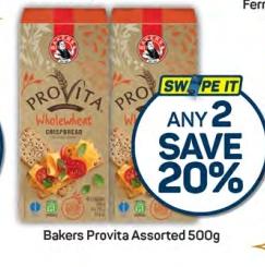 Any 2 Bakers Provita Assorted 500g