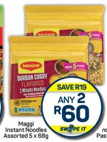 Any 2 Maggi Instant Noodles Assorted 5 x 68g