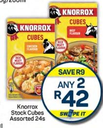 Knorrox Stock Cubes Assorted 24s Any 2