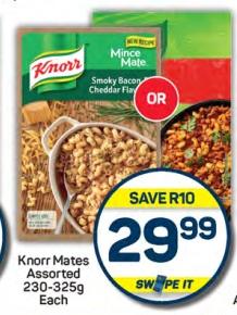 Knorr Mates Assorted 230-325g Each