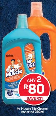 Mr Muscle Tile Cleaner Assorted 750ml Any 2