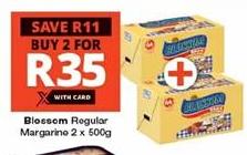 Blossom Regular Margarine 2 x 500g