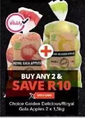 Freshmark Choice Golden Delicious/Royal Gala Apples 2 x 1.5kg