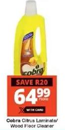 Cobra Citrus Laminate/Wood Floor Cleaner 750ml