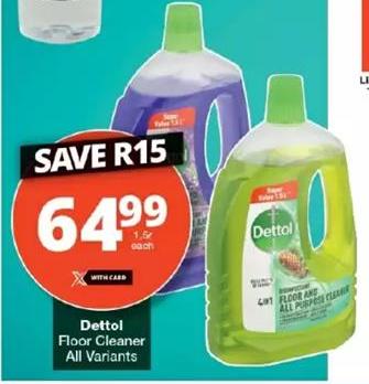 Dettol Floor Cleaner All Variants 1.5L