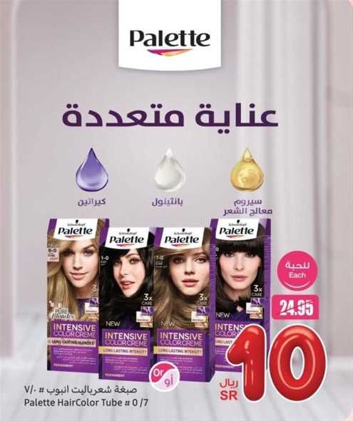 Palette HairColor Tube # 0/7