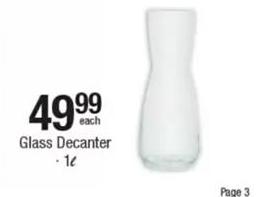 Glass Decanter 1 L