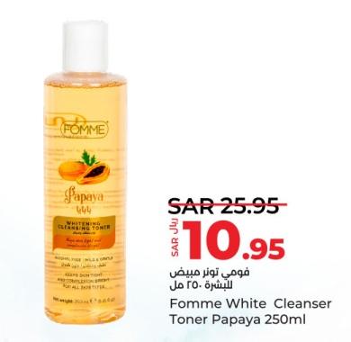 Fomme White Cleanser Toner Papaya 250ml