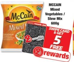 MCCAIN Mixed Vegetables / Stew Mix 600g 