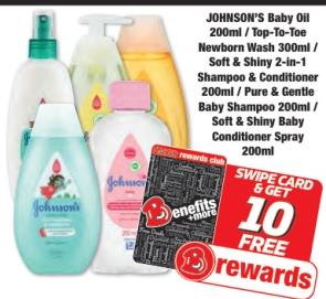 JOHNSON'S Baby Oil 200ml/Top-To-Toe Newborn Wash 300ml/ Soft & Shiny 2-in-1 Shampoo & Conditioner 200ml/Pure & Gentle Baby Shampoo 200ml/ Soft & Shiny Baby Conditioner Spray 200ml