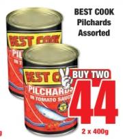 BEST COOK Pilchards Assorted 2 x 400g