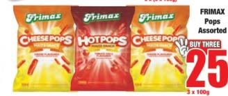 FRIMAX Pops Assorted 3 x 100g