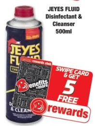 JEYES FLUID Disinfectant & Cleanser 500ml