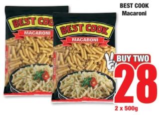 BEST COOK Macaroni 2x500g