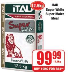 ITAU Super White Super Maize Meal 12.5kg