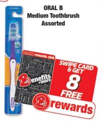 ORAL B Medium Toothbrush Assorted 