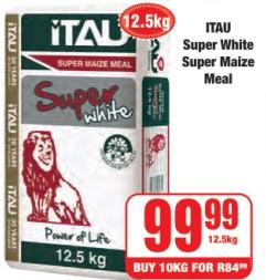 ITAU Super White Super Maize Meal  12.5kg  