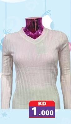 Women's V-neck sweater