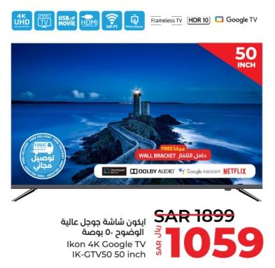 Ikon 4K Google TV 50 inch