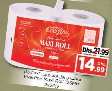 Everfine Maxi Roll 125Mtr 2x2Ply