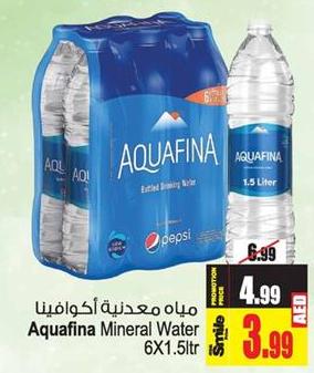 Aquafina Mineral Water 6X1.5ltr