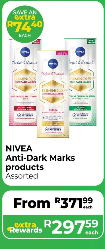 NIVEA Anti-Dark Marks Products