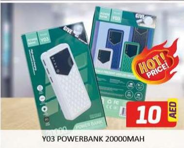 Y03 Powerbank 20000mAh