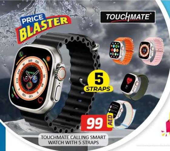 Touchmate Calling Smart Watch with 5 Straps