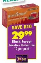 Black Forest Laxative Herbal Tea 10 per pack