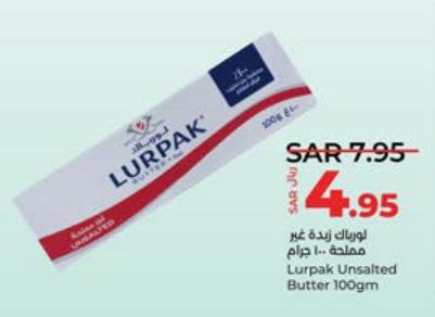 Lurpak Unsalted Butter 100gm