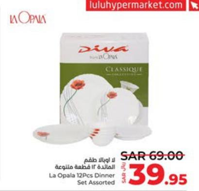 La Opala 12Pcs Dinner Set Assorted