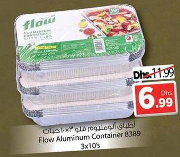 Flow Aluminum Container 8389 3x10's