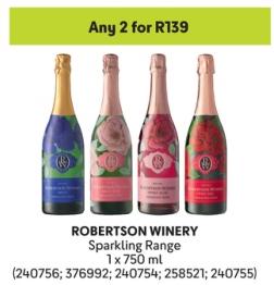 Any 2 ROBERTSON WINERY Sparkling Range 750ml