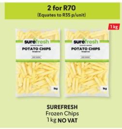 SUREFRESH Frozen Chips 1 kg