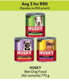 Any 3 HUSKY Wet Dog Food (All variants) 775 g