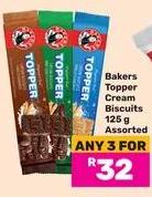 Bakers Topper Cream Biscuits 125g Assorted Any 3