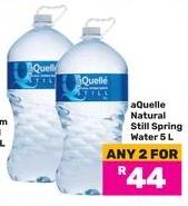 aQuelle Natural Still Spring Water 5L Any 2