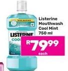 Listerine Mouthwash Cool Mint 750ml 