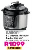 Salton 6L Electric Pressure Cooker