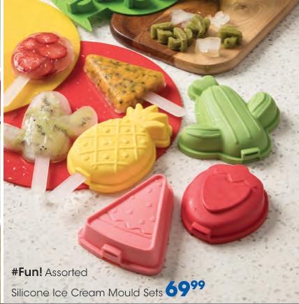 Assorted Silicone Ice Cream Mould Sets