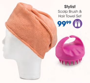 Scalp Brush & Hair Towel Set