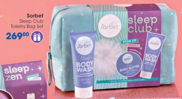 Sorbet Sleep Club Toiletry Bag Set