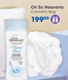 Oh So Heavenly Cosmetic Bag with Moisture Burst Moisturising Body Wash