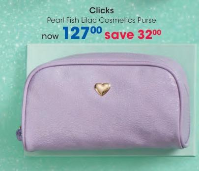 Pearl Fish Lilac Cosmetics Purse