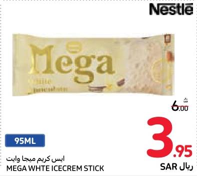  MEGA WHITE ICECREM STICK 95ml