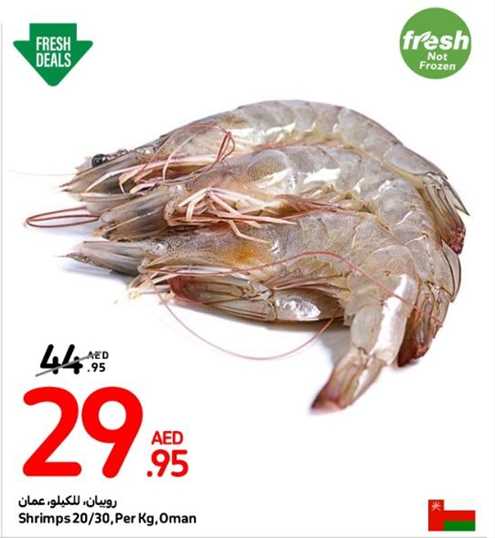 Shrimps 20/30, Per Kg, Oman