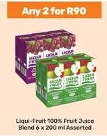 Liqui-Fruit 100% Fruit Juice Blend 6 x 200 ml Assorted any 2 